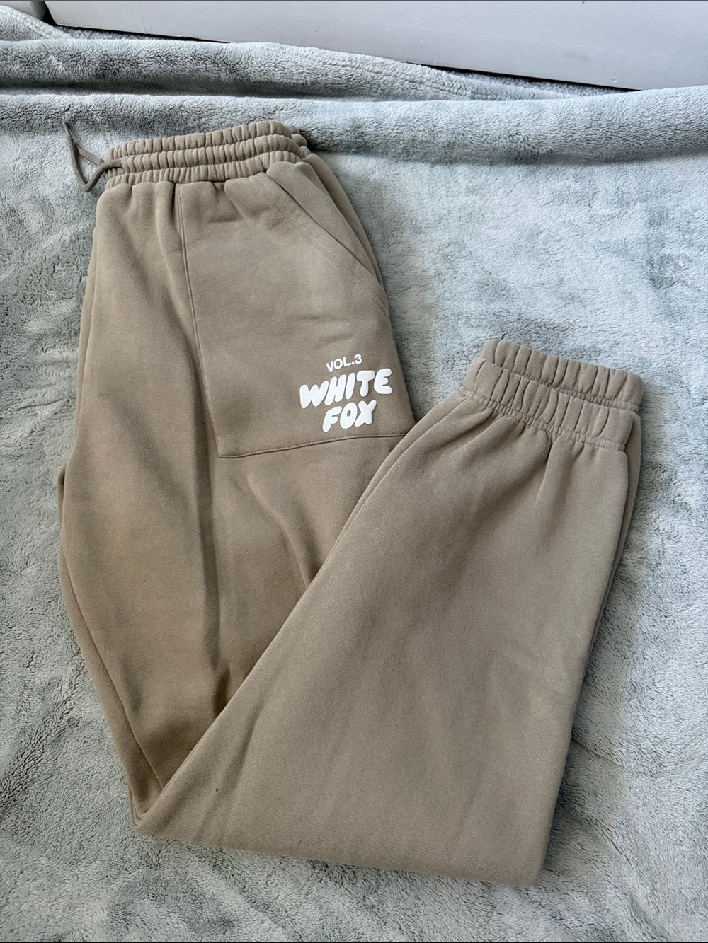 WHITE FOX Tan Jogger Bottoms
